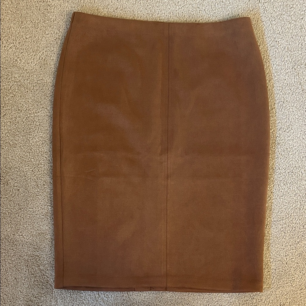 Elegant Tan Pencil Skirt